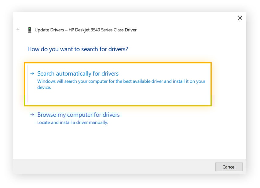 How to fix the driver is unavailable error on printers